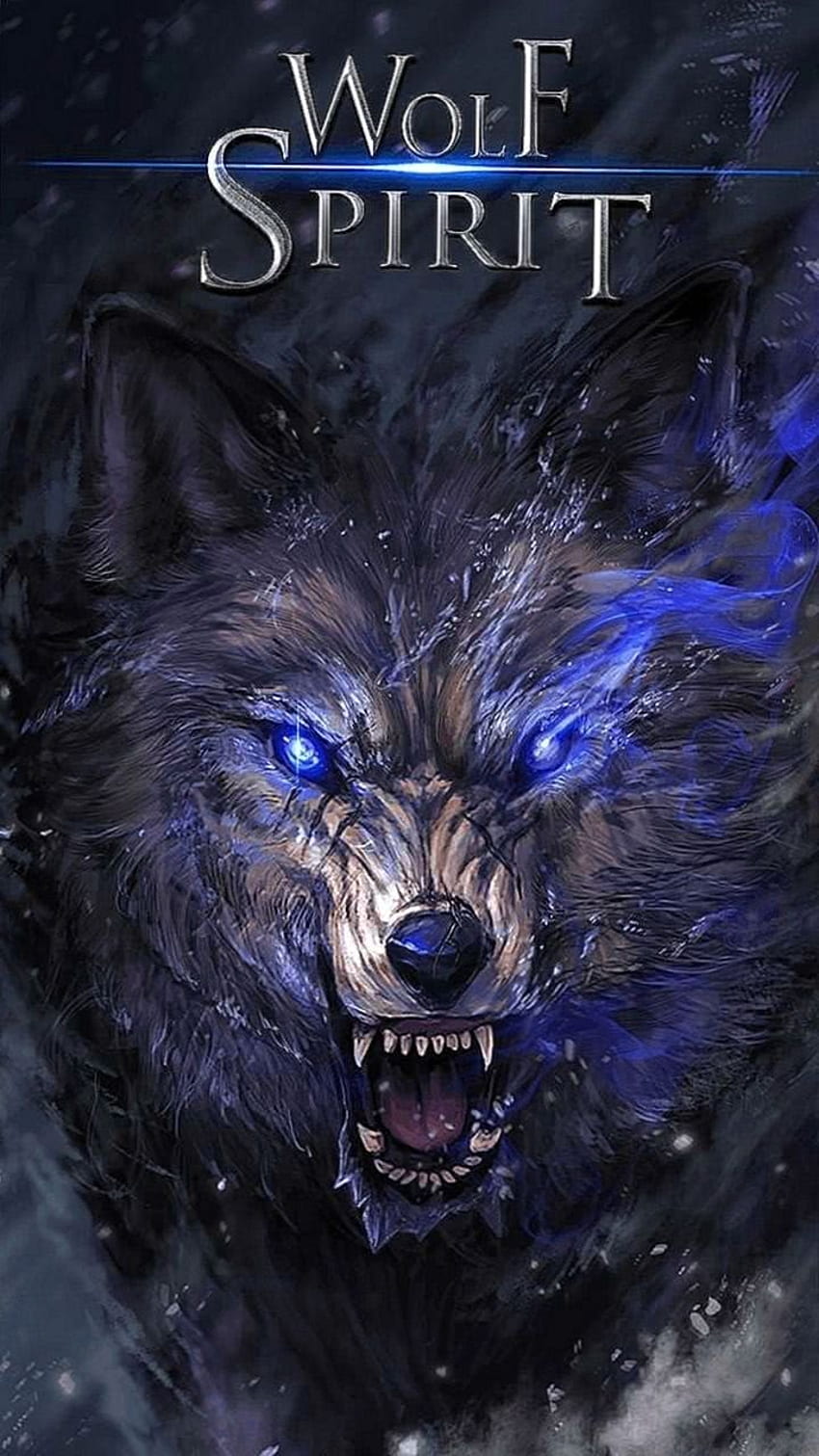 На живо Black Wolf Wolf .wolf .pro, Black Wolf 3D HD тапет за телефон