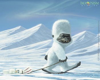 Cute Fluffy Baby Yeti 8k Resolution Concept Art · Creative Fabrica