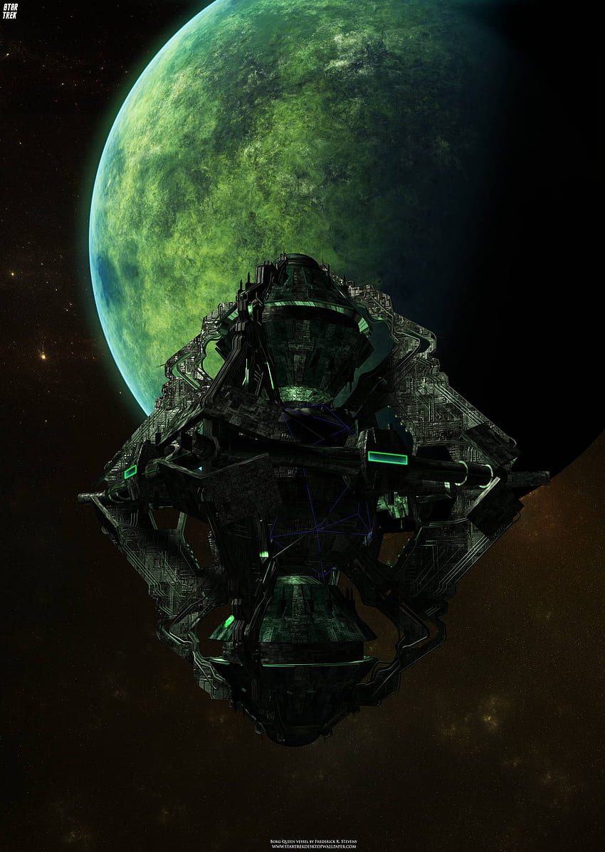 Star Trek Borg Queen's Vessel, Star Trek Computer HD-Handy-Hintergrundbild