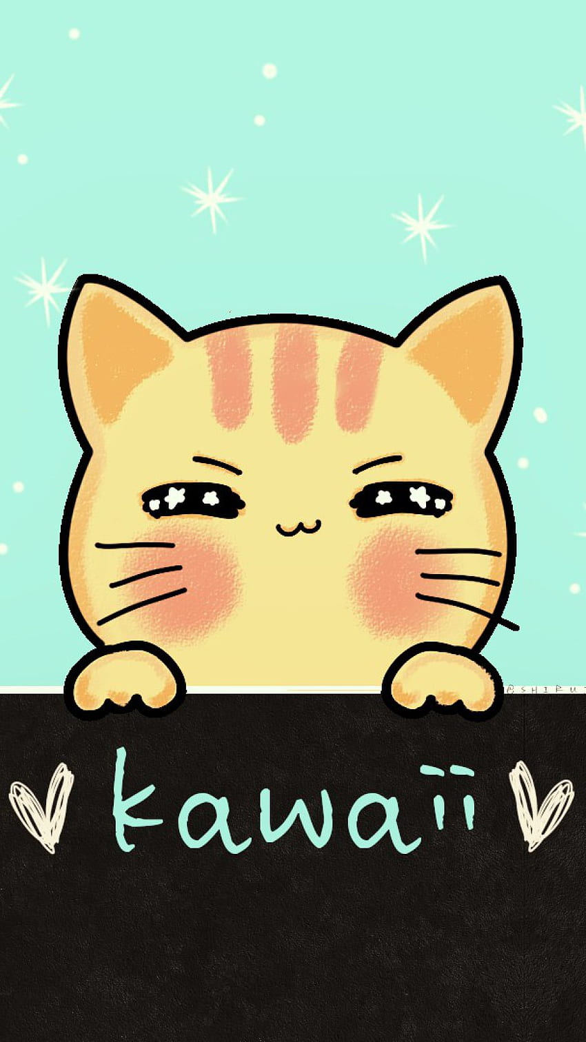 Gato kawaii • Para ti Para y móvil, Anime Chibi Cat fondo de pantalla del teléfono