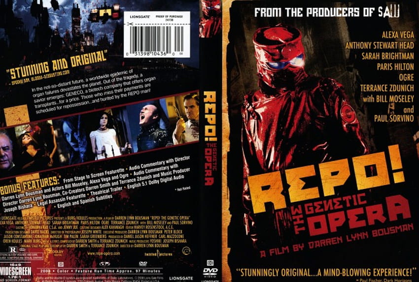 Repo Die genetische Oper, Oper, Horror, Repo HD-Hintergrundbild