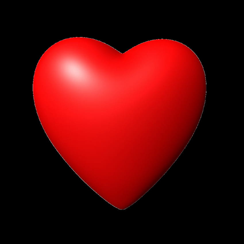 Red Heart , 3D, Heart, , Red, Transparent, Love HD phone wallpaper | Pxfuel