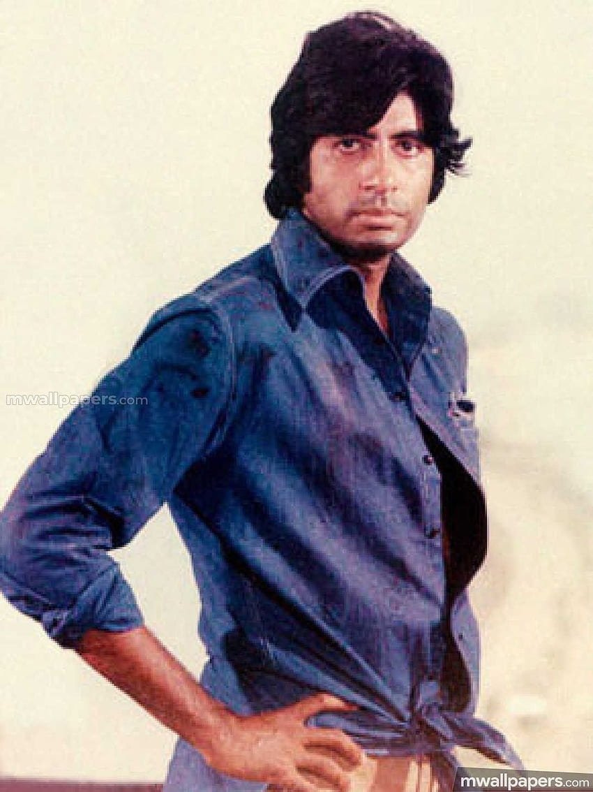 Amitabh Bachchan & () (, Sholay HD-Handy-Hintergrundbild