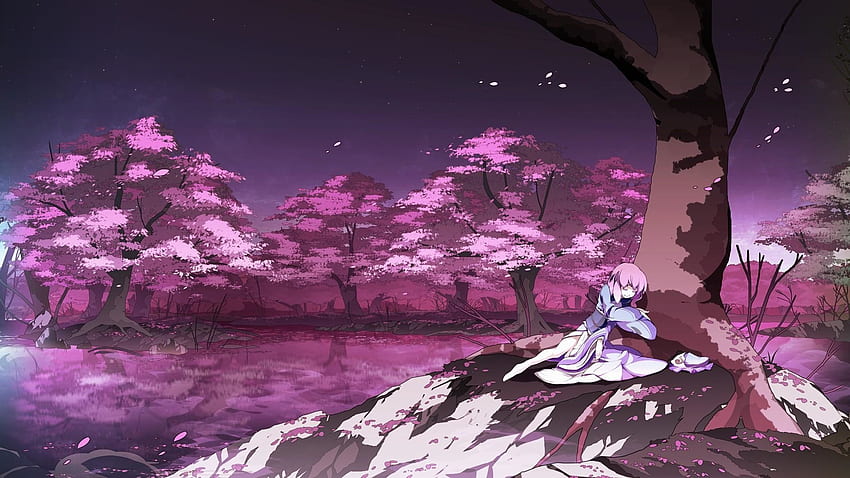 wiki Anime Cherry Blossom Background PIC, Japanese Sakura Anime HD wallpaper  | Pxfuel