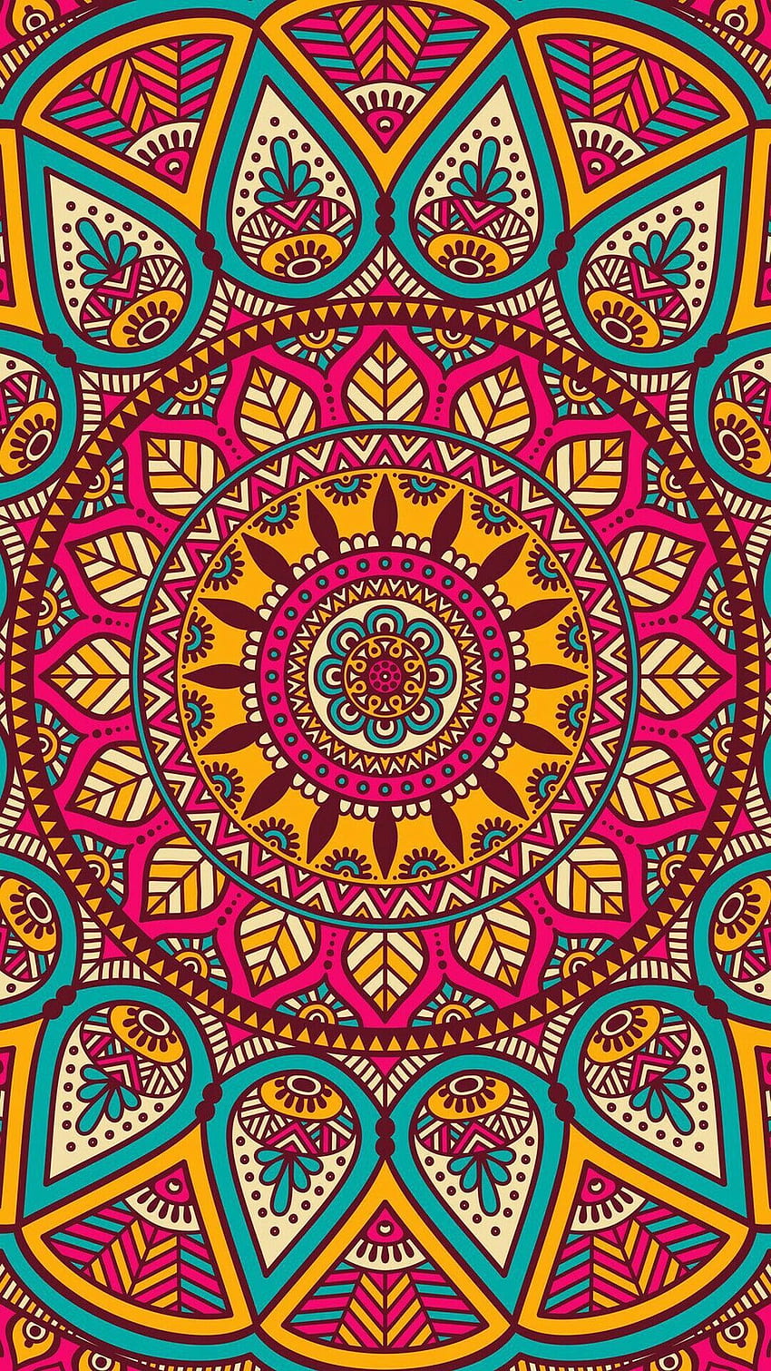 lockscreen, mandala. Абстракцiя. Mandala, Hippie Peace HD phone wallpaper