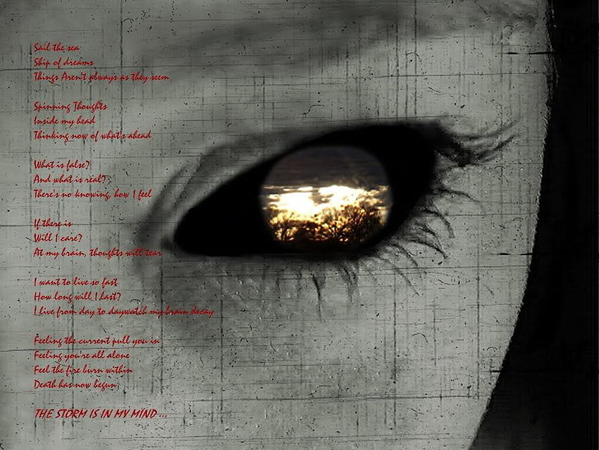 The Eye of the Storm, oczy, sekrety, ciemność Tapeta HD