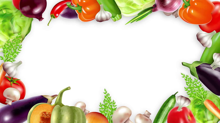 Grünes Gemüse, Cartoon-Gemüse HD-Hintergrundbild
