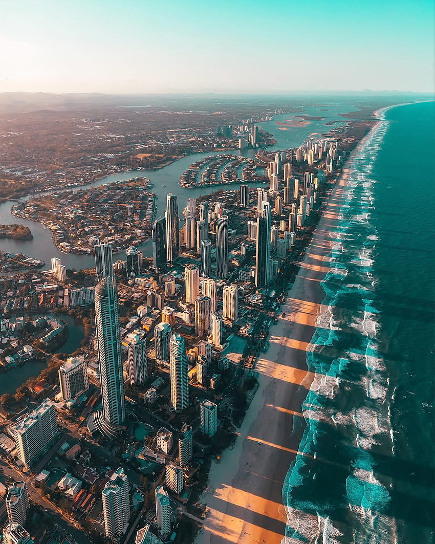 Australien, Gold Coast, Surfers Paradise Beach: R CityPorn HD-Handy-Hintergrundbild