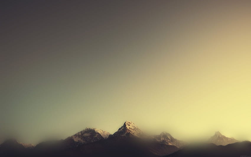 Mountain Blur Minimal Nature, Montagne minimaliste Sfondo HD
