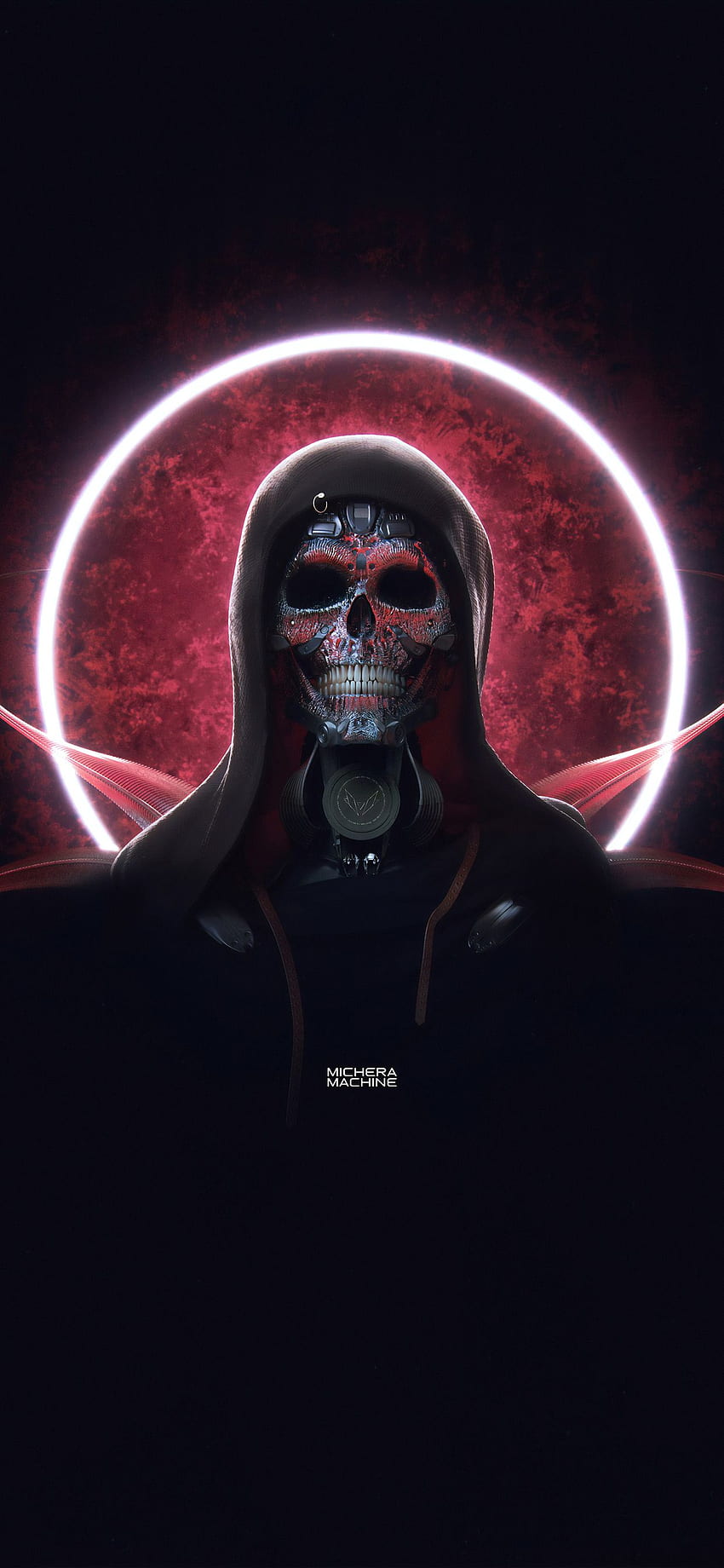 Techno Skull iPhone XS MAX , , Background, and , Techno iPhone HD phone wallpaper