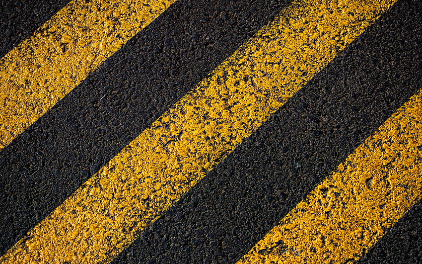 diagonal caution lines, stone textures, grunge backgrounds, steel plates, warning backgrounds, construction stripes, yellow metal background, yellow lines, warning tapes, caution strips HD wallpaper