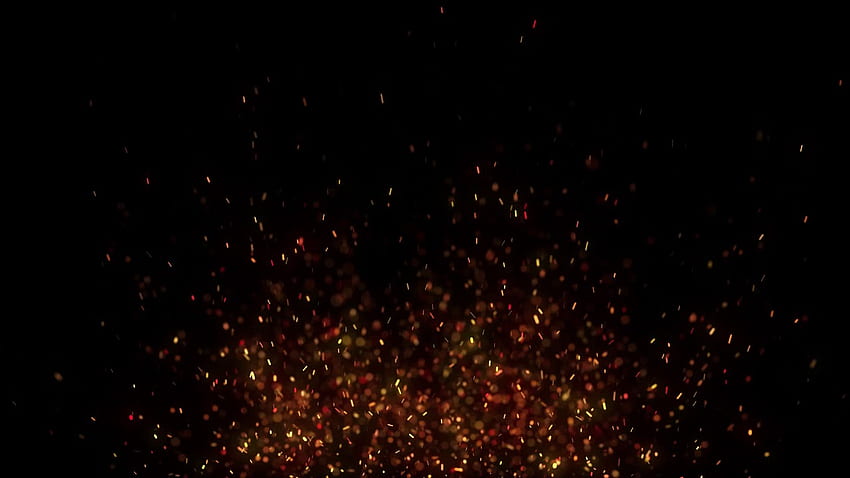 Particelle di polvere di fuoco Scintille nero effetti schermo - YouTube Sfondo HD