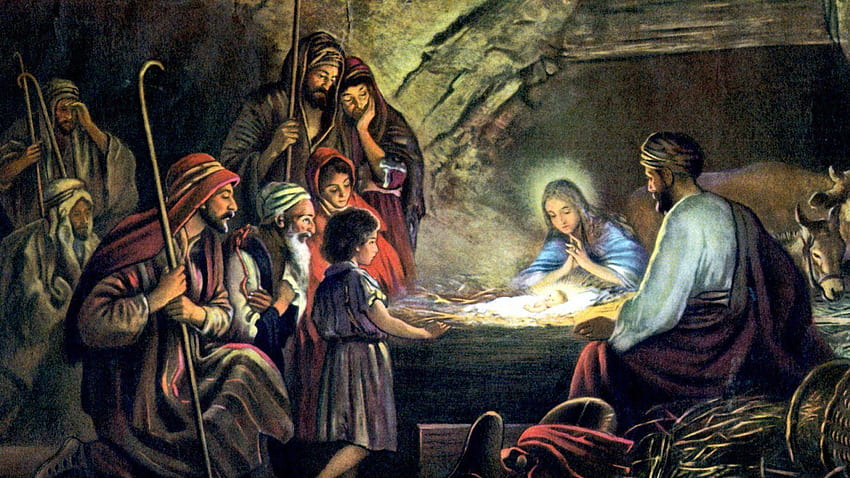 Jesus Birth, Jesus Born HD wallpaper