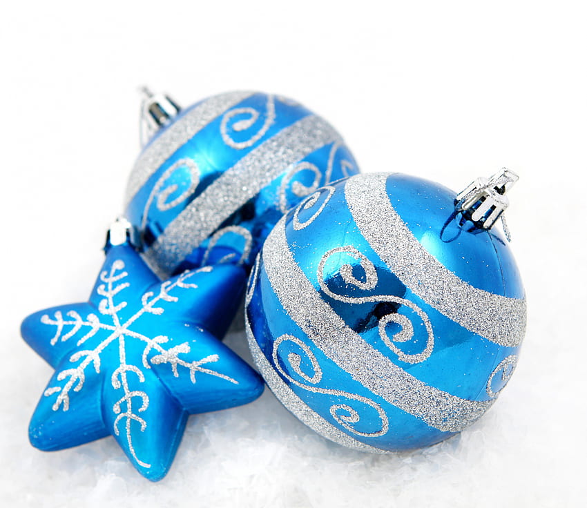 Blue Balls, blue, holidays, beauty, xmas, holiday, christmas decoration, magic christmas, new year, christmas balls, merry christmas, magic, christmas ball, balls, beautiful, happy new year, star, decoration, pretty, christmas, ball, blue star, decorations, lovely HD wallpaper