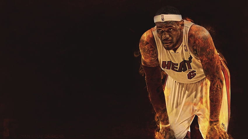 Basketball Lebron james nba player Miami Heat HD wallpaper
