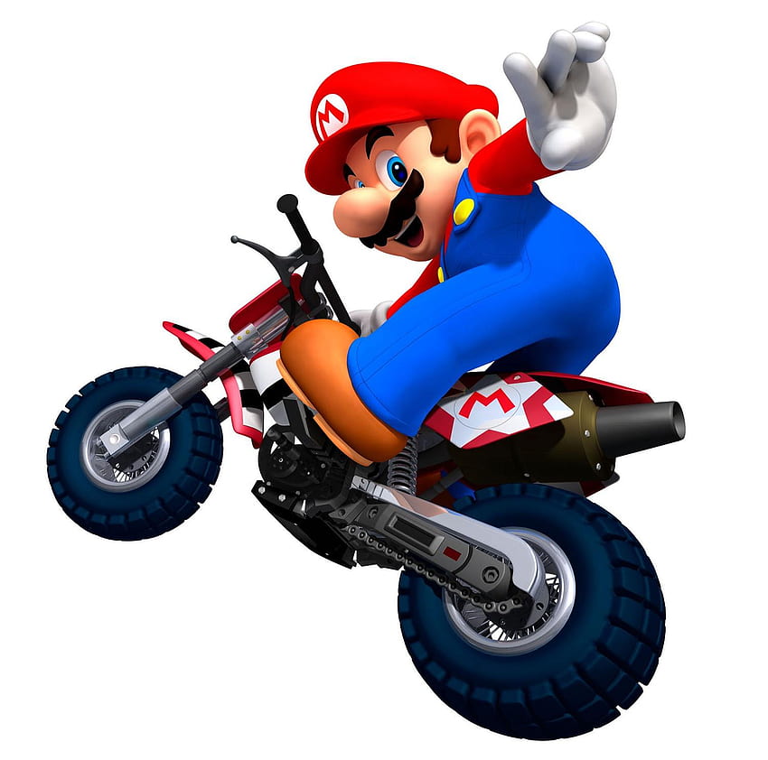 Mario, bike, mario kart wii, red HD wallpaper