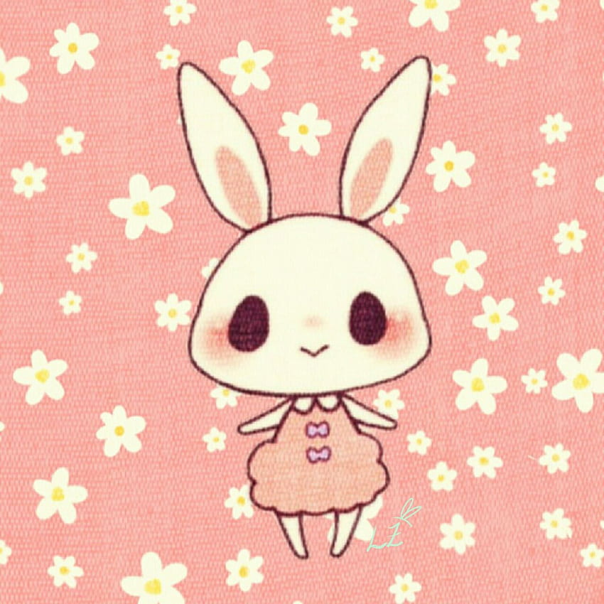 Kawaii Bunny Fondo De Pantalla Bloqueo, Kawaii Easter HD phone wallpaper