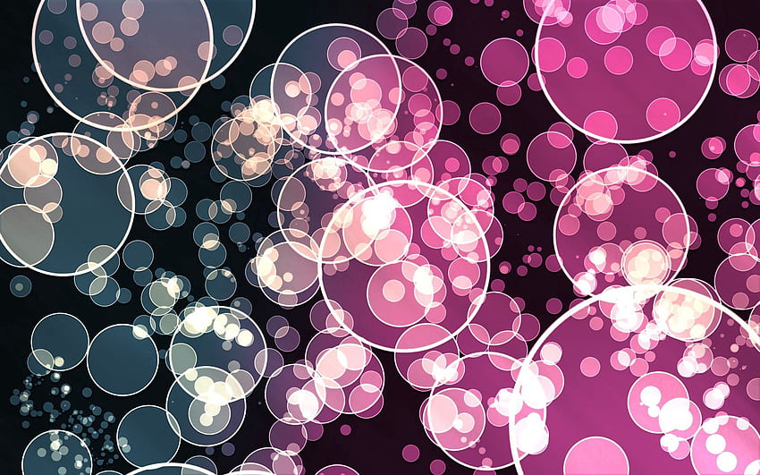 Abstract, Pink, Dark, Circles, Flash HD wallpaper