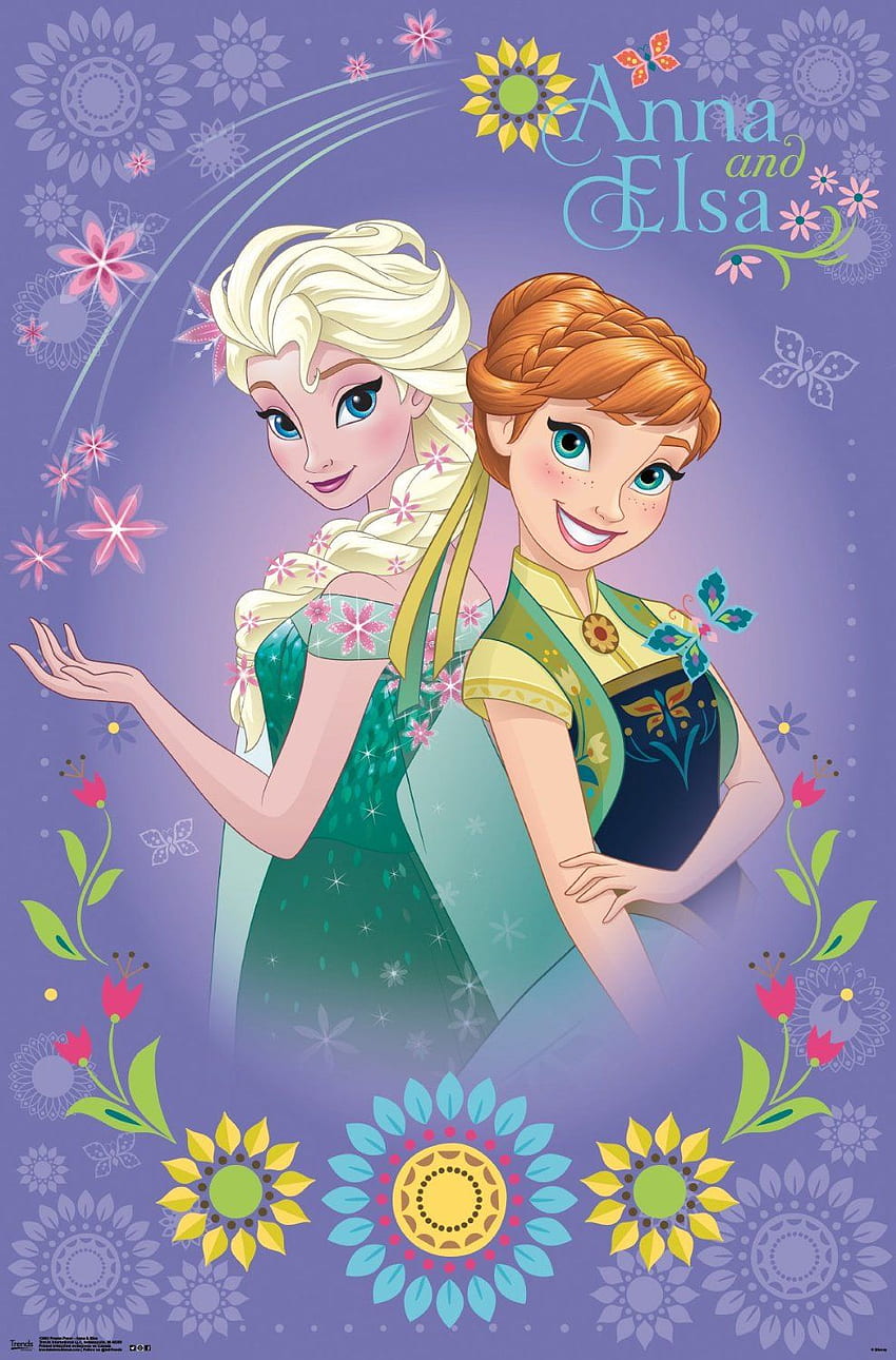 Elsa and Anna - Frozen Fever HD phone wallpaper