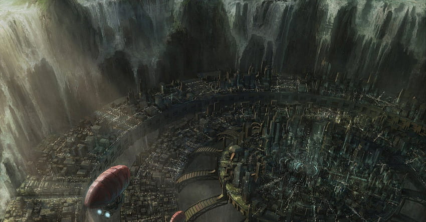 jonathan on subterran. Steampunk city, Fantasy, Underground City HD wallpaper