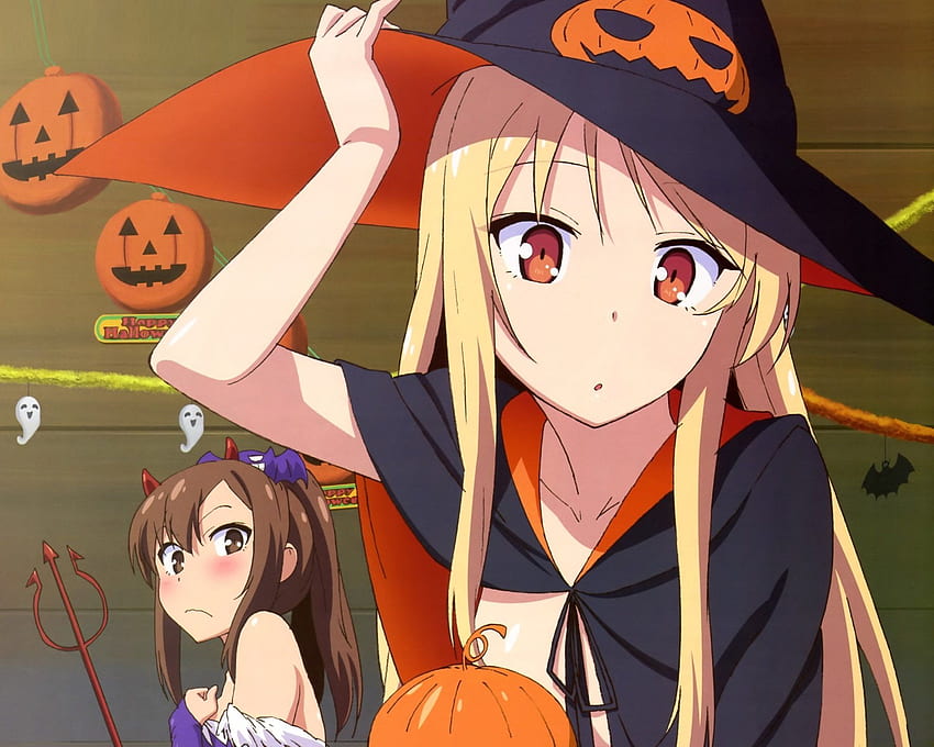 Anime Sakurasou No Pet Na Kanojo Mashiro Shiina Nanami, Anime Halloween Pumpkin papel de parede HD