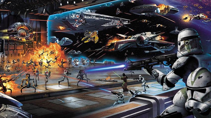 Batailles spatiales - Commentaires, Star Wars Space Battle Fond d'écran HD