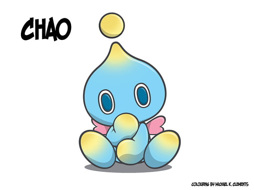 Chao, sonic, video game, imut, chao netral, dot Wallpaper HD