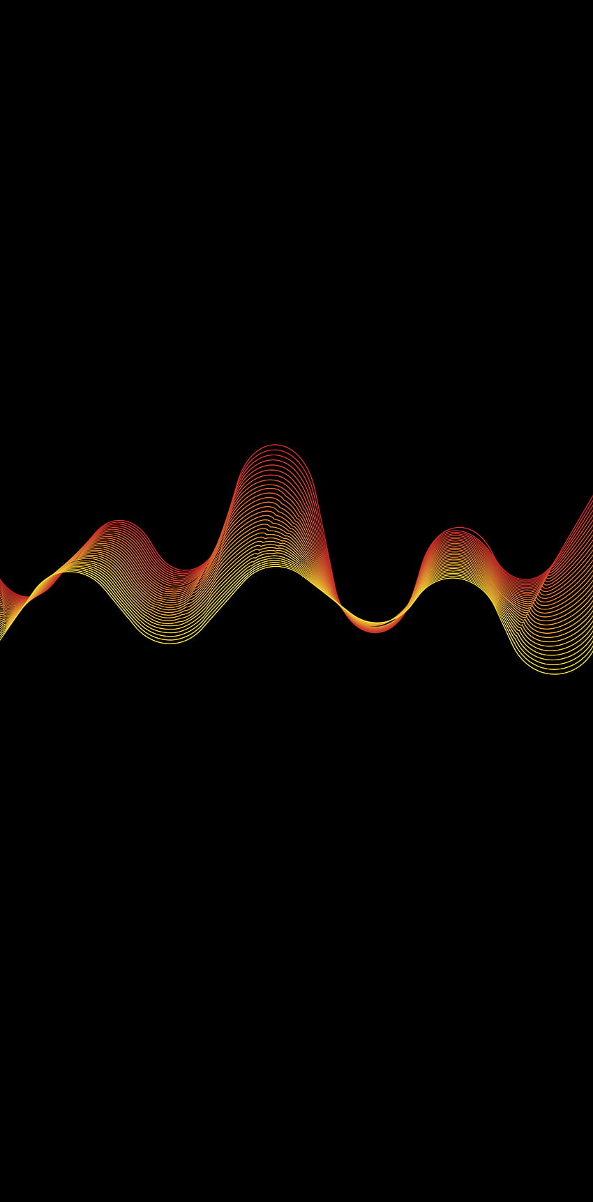 Colorful waveform for iPhone HD phone wallpaper