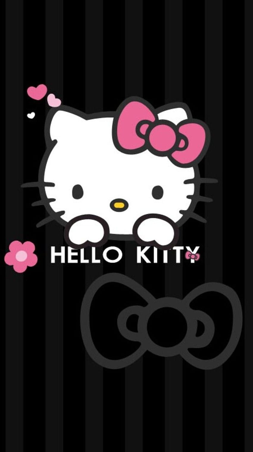 Hello Kitty Para Celular Android, Preto Hello Kitty Papel de parede de celular HD