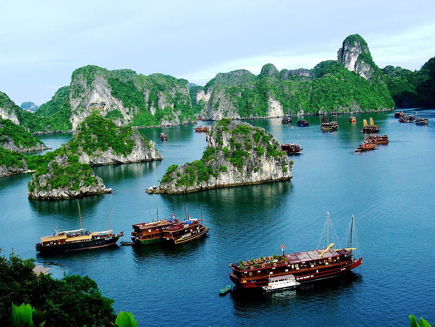 Ảnh thiên nhiên đẹp: Vịnh Hạ Long (Ha Long Bay) là danh lam thắng, Vinh Ha Long papel de parede HD