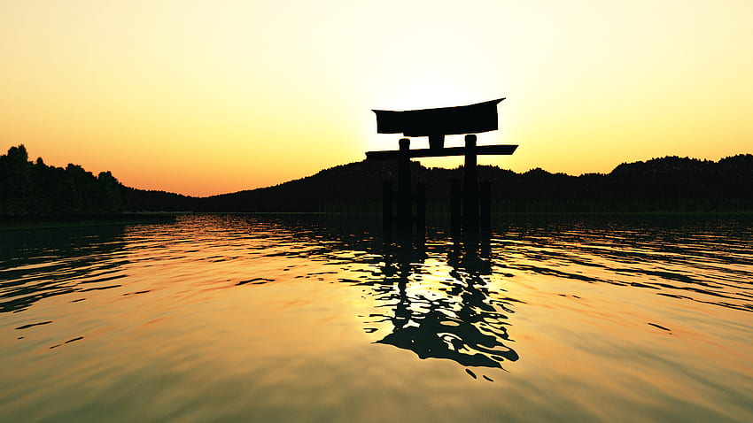 Feudal Japan Background. Feudal Japan, Japanese Sunset HD wallpaper