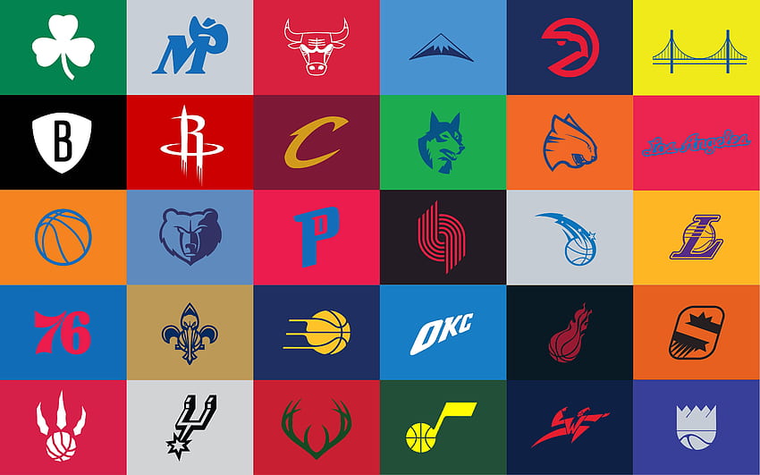 NBA Logo Minimalist , Minimalist Logo HD wallpaper