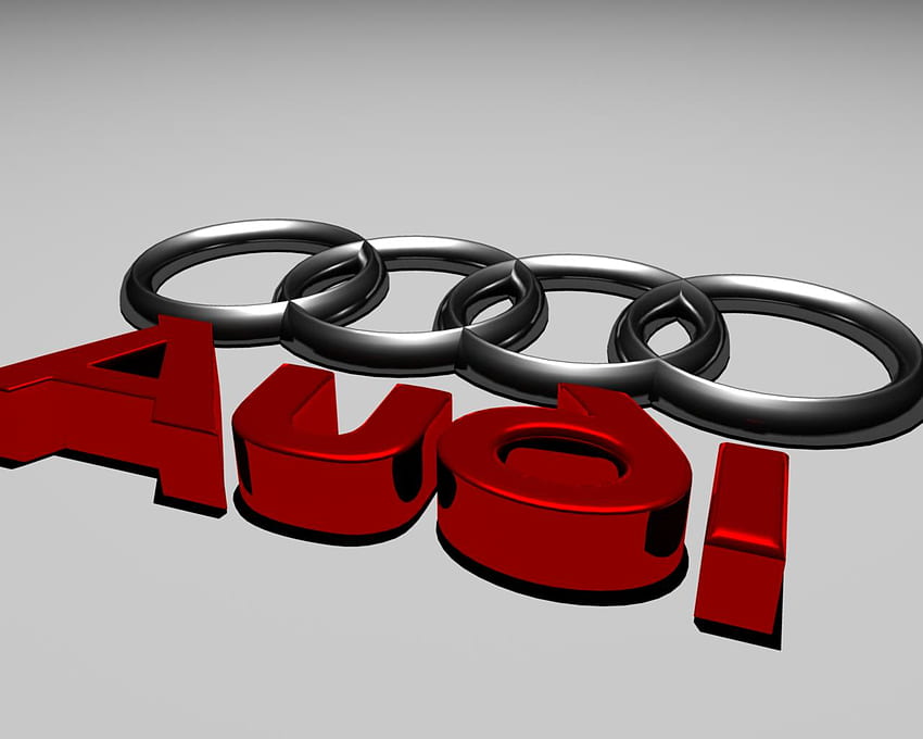 Descrição do fundo do logotipo Audi Rings papel de parede HD