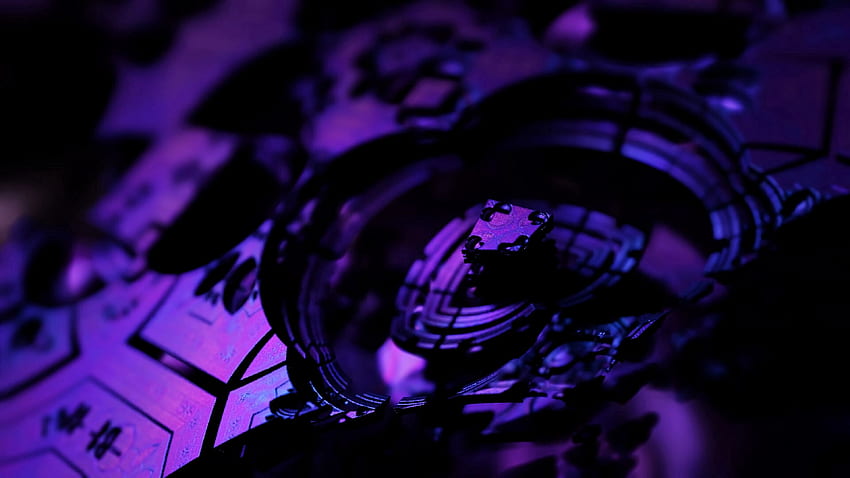 Fractal, 3D, dark, purple background, Phonk HD wallpaper | Pxfuel