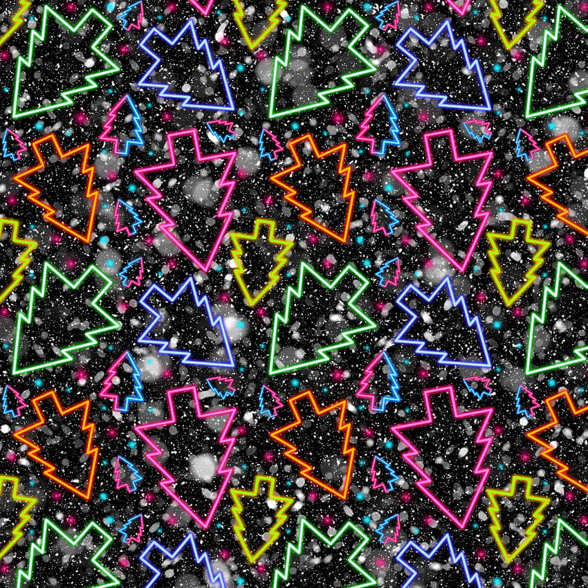 Colorful Xmas trees bg, Christmas, background, pattern, Christmas tree HD phone wallpaper