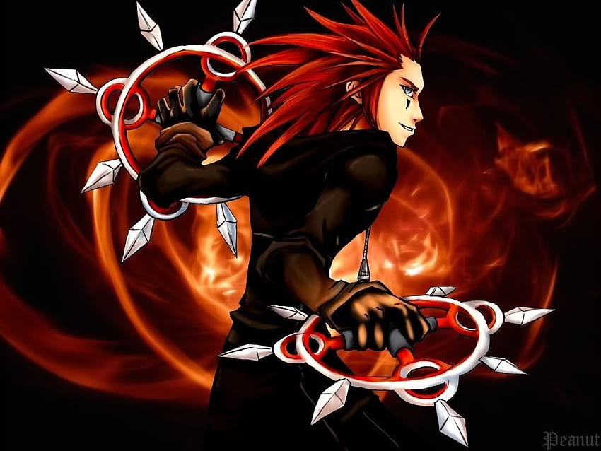 Kingdom Hearts Axel. Flurry of Dancing Flames Axel HD wallpaper