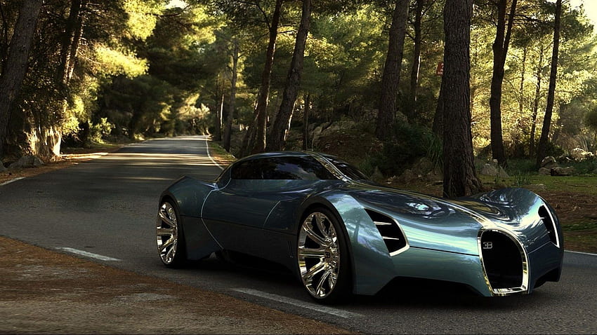 Bugatti Aeolithe Concept Car Futuristic Design HD wallpaper