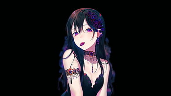 Dark purple anime girl HD wallpapers | Pxfuel