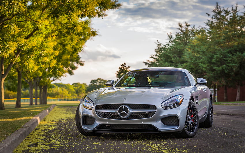 Cars, Side View, Mercedes-Benz, Silver, Silvery, Mercedes-Amg Gt S HD wallpaper