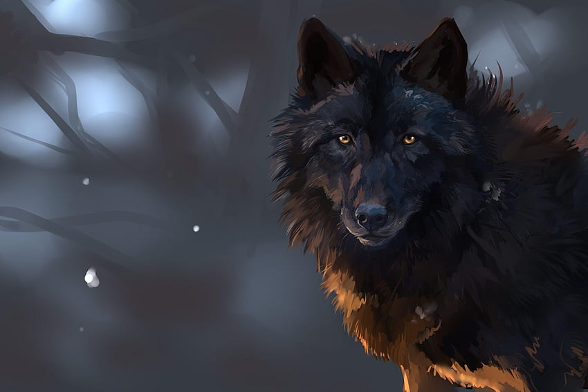 Schrecklicher Wolf HD-Hintergrundbild