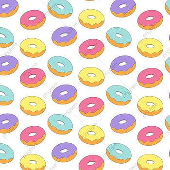 Cute colorful donuts pattern HD wallpapers | Pxfuel