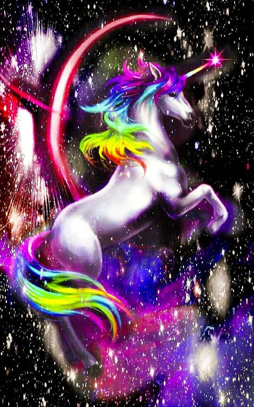 Download Close Up Side Angle Galaxy Unicorn Wallpaper  Wallpaperscom