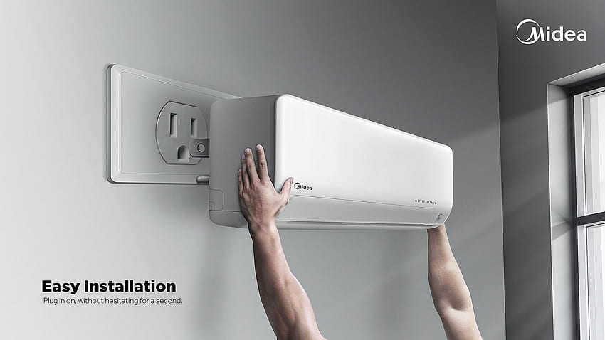 Installation facile - Climatiseur Midea, climatisation Fond d'écran HD
