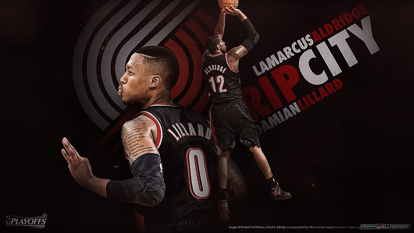Get the latest and mobile NBA today! Blog Archive NEW 2014 NBA Playoffs: Portland Trail Blazers' Damian Lillard and LaMarcus Aldridge Rip City ! HD wallpaper
