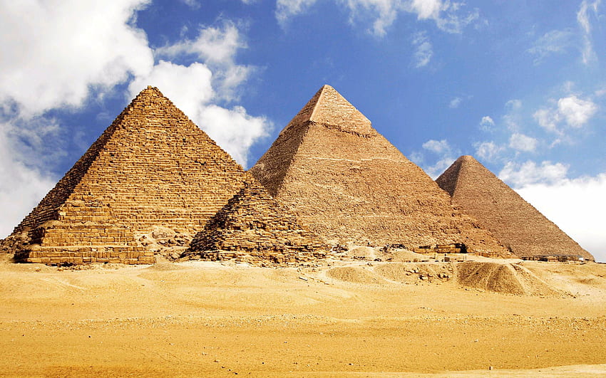 Pełny Egipt, Piramidy starożytnego Egiptu Tapeta HD