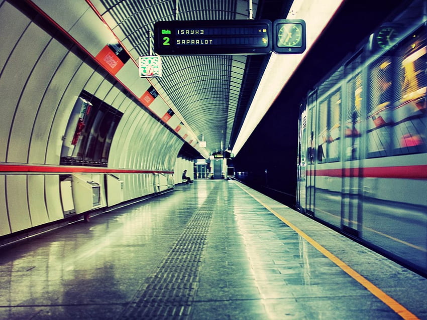 Subway, underground, train, bus stop standard 4:3 background HD ...