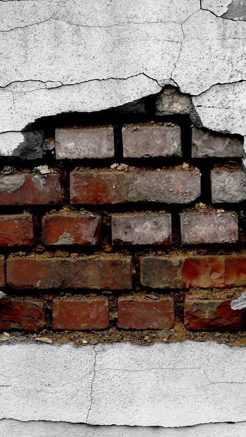 HD wallpaper brown bricks wall pattern pattern of brick wall cracked  backgrounds  Wallpaper Flare