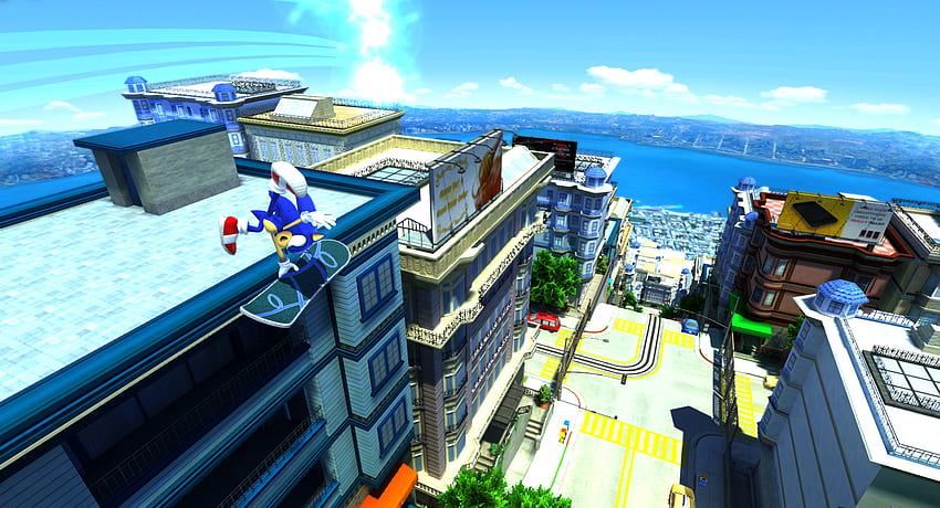 City Escape Sonic Generationen HD-Hintergrundbild