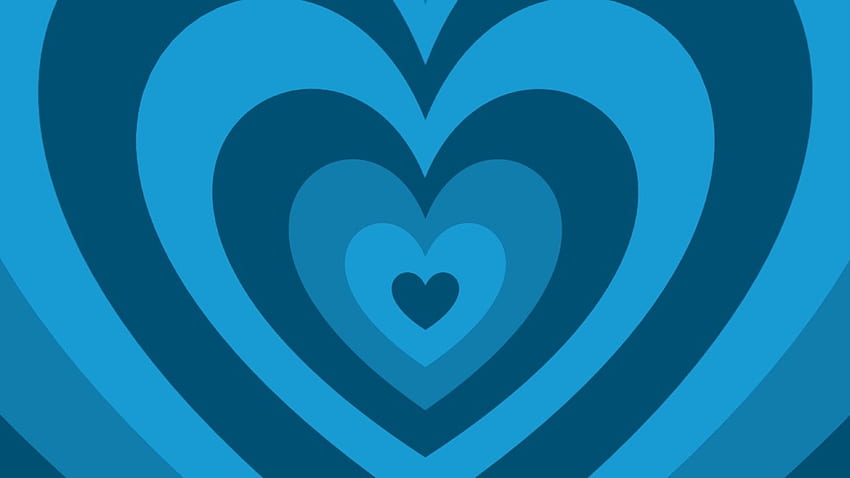Estetica cuore blu, cuore iPad Sfondo HD