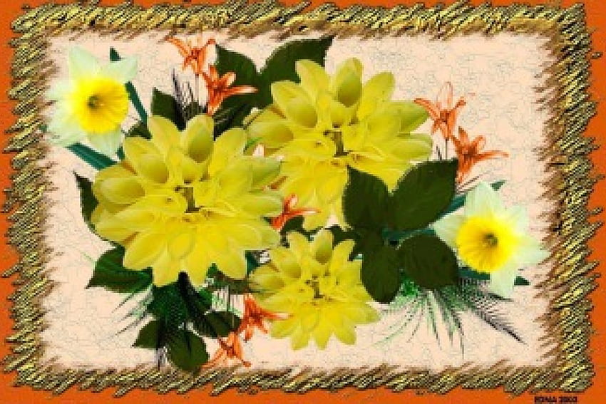 Далии, цветя HD тапет